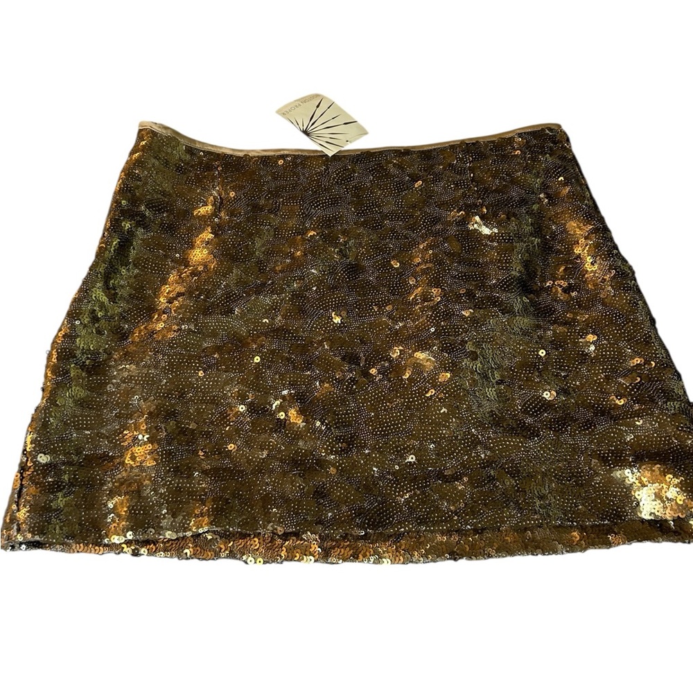 Boston Proper Gold Sequin Women's Skirt 🆕